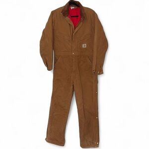 Vintage 90s Carhartt Coveralls Insulated Union Made Workwear Size 40 short